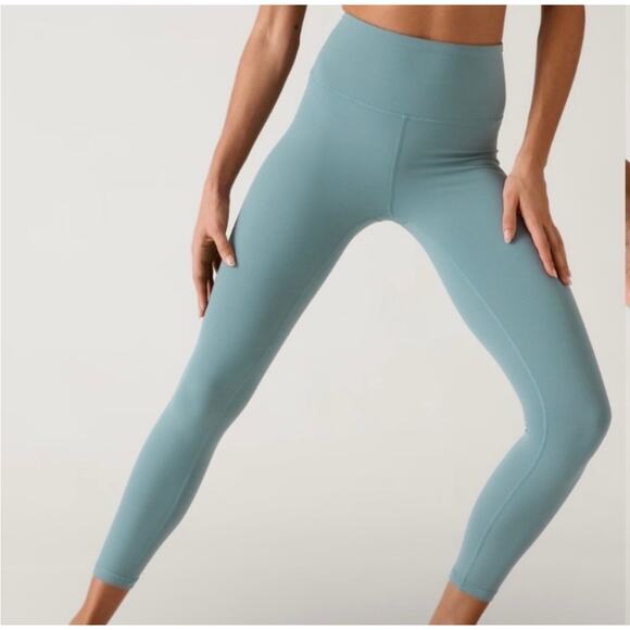 Athleta Women Transcend 7/8 Tight Legging Workout Yoga Stretch Light Green SZ XS - Picture 2 of 11